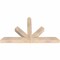 Ekena Millwork Saratoga Smooth Timber Gable Bracket, Douglas Fir, 48"W x 28"H x 3 1/2"D x 3 1/2"F, 14/12 Pitch GBW048X28X0404SAR00SDF - alternate 4